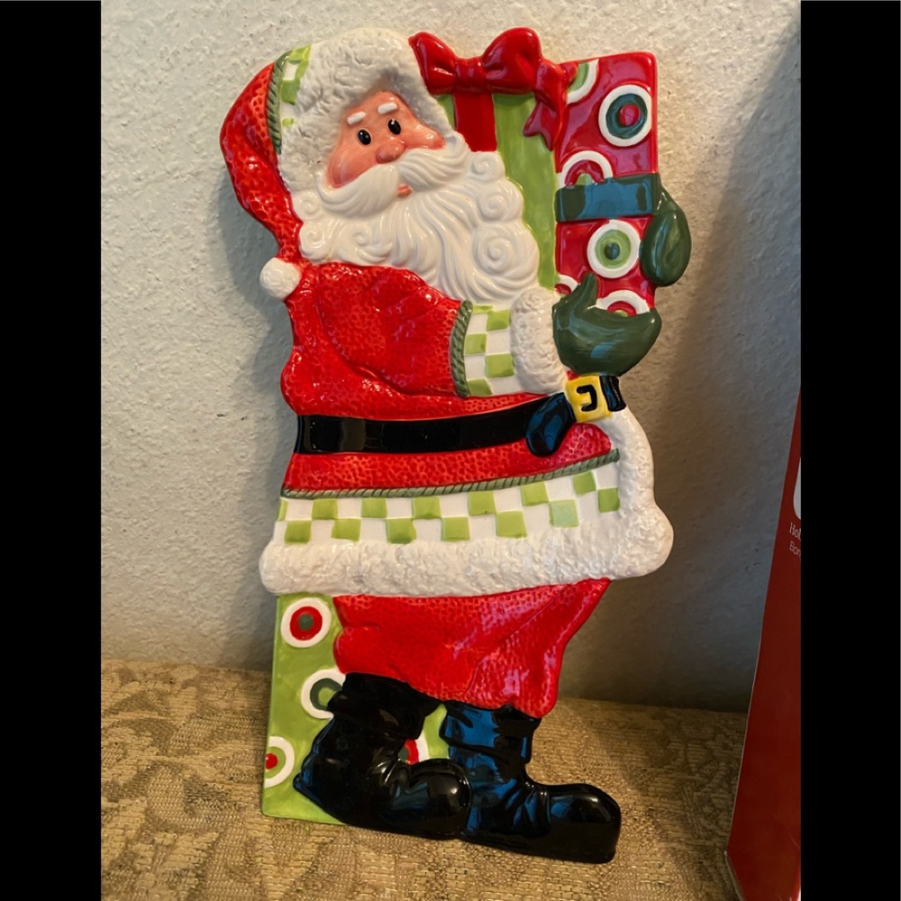 FITZ and FLOYD Santa Plate